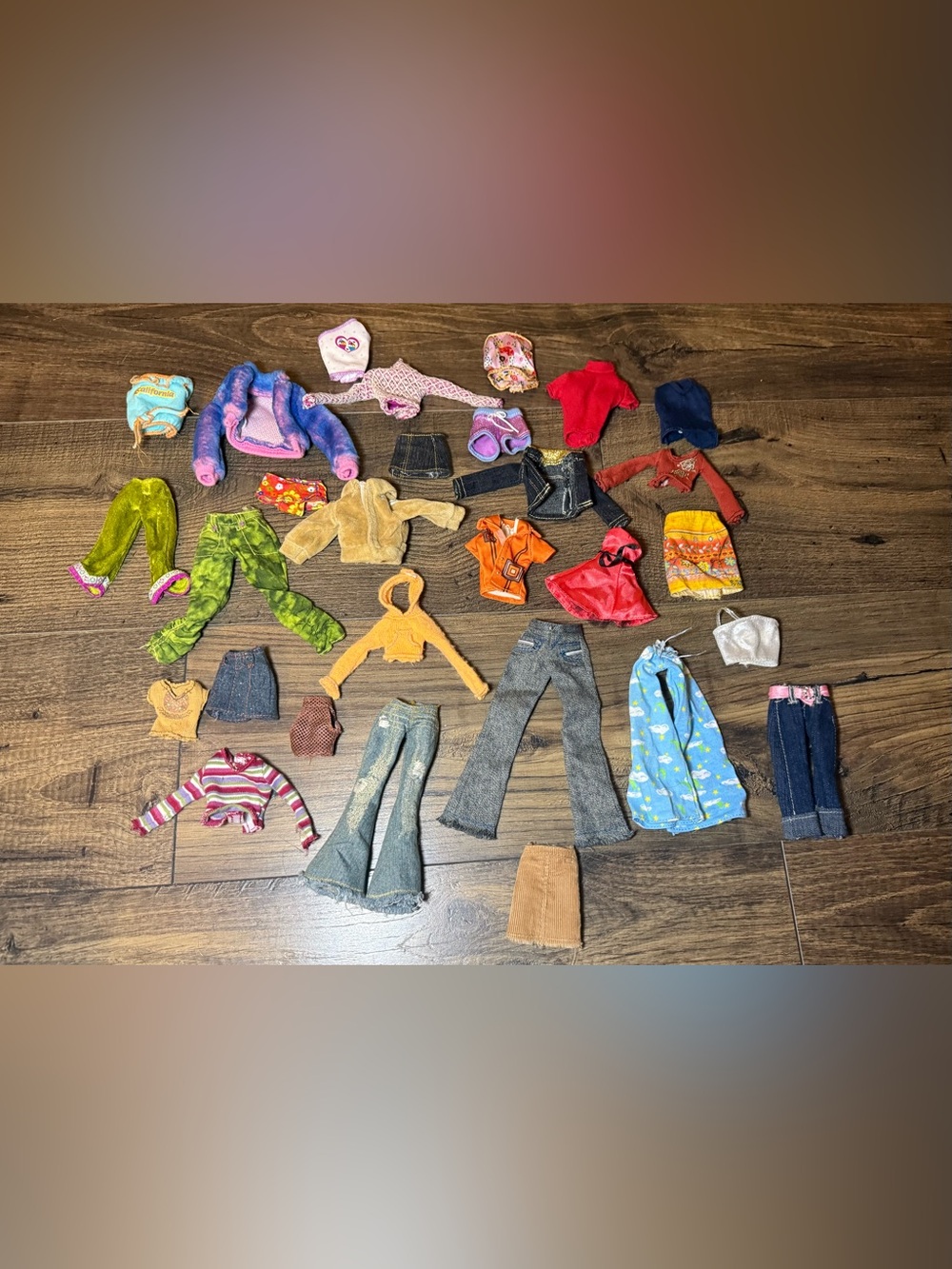 Vintage 2000's Y2K MGA Bratz Doll Clothing Shirts Pants Skirts Jackets Bundle 29